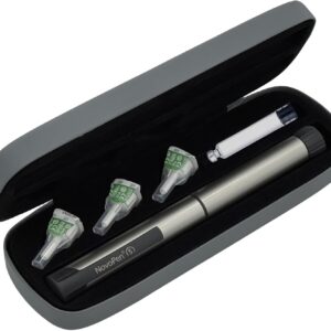 Insulin Pen and Needle Case, Diabetes Travel Organizer Case for 1 Insulin Pen, 3 Needles and 1 Cartridge, Portable Insulin Pen Case with Needle Holder to Keep Diabetic Supplies Organized & Safe