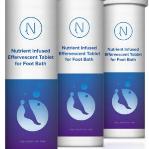 Diabetic Foot Soak Effervescent Tablets Foot Care by Nerve Spa, Anti-Swelling, Rehydrate The Foot, Foot Care Nutrients 20 Tablets (3 Tubes)