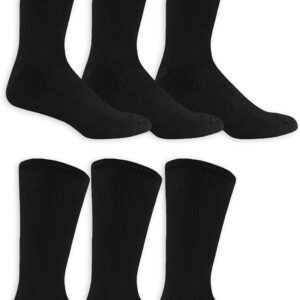 Dr. Scholl's Men's Diabetes & Circulator Socks-4 & 6 Pair Packs-Non-Binding Moisture Management