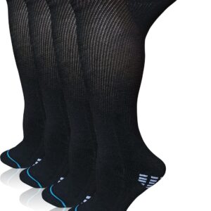COIYUFUX Extra Width Socks For Bariatric Diabetic For Men Women, Cast Lymphedema Socks for Swollen Foot Ankle 2 Pairs
